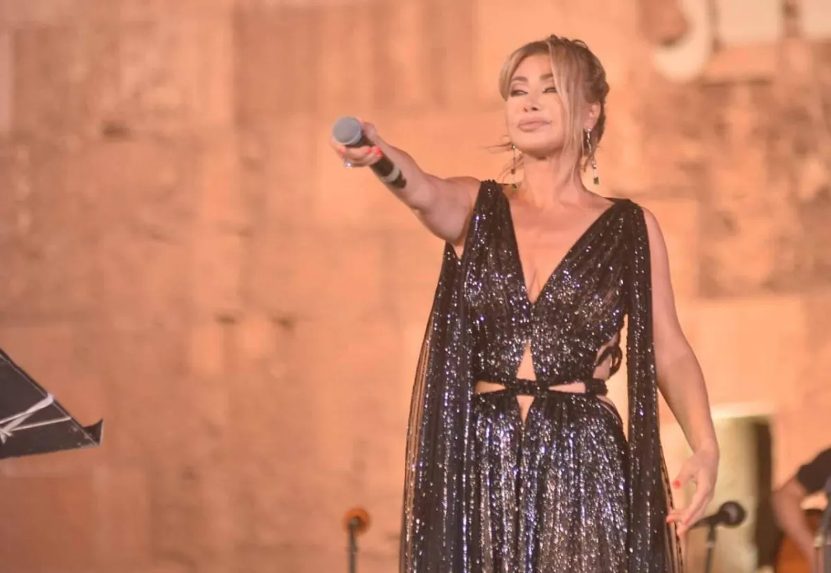 نوال الزغبي في حفل القلعة - الصورة من حسابها على تويتر