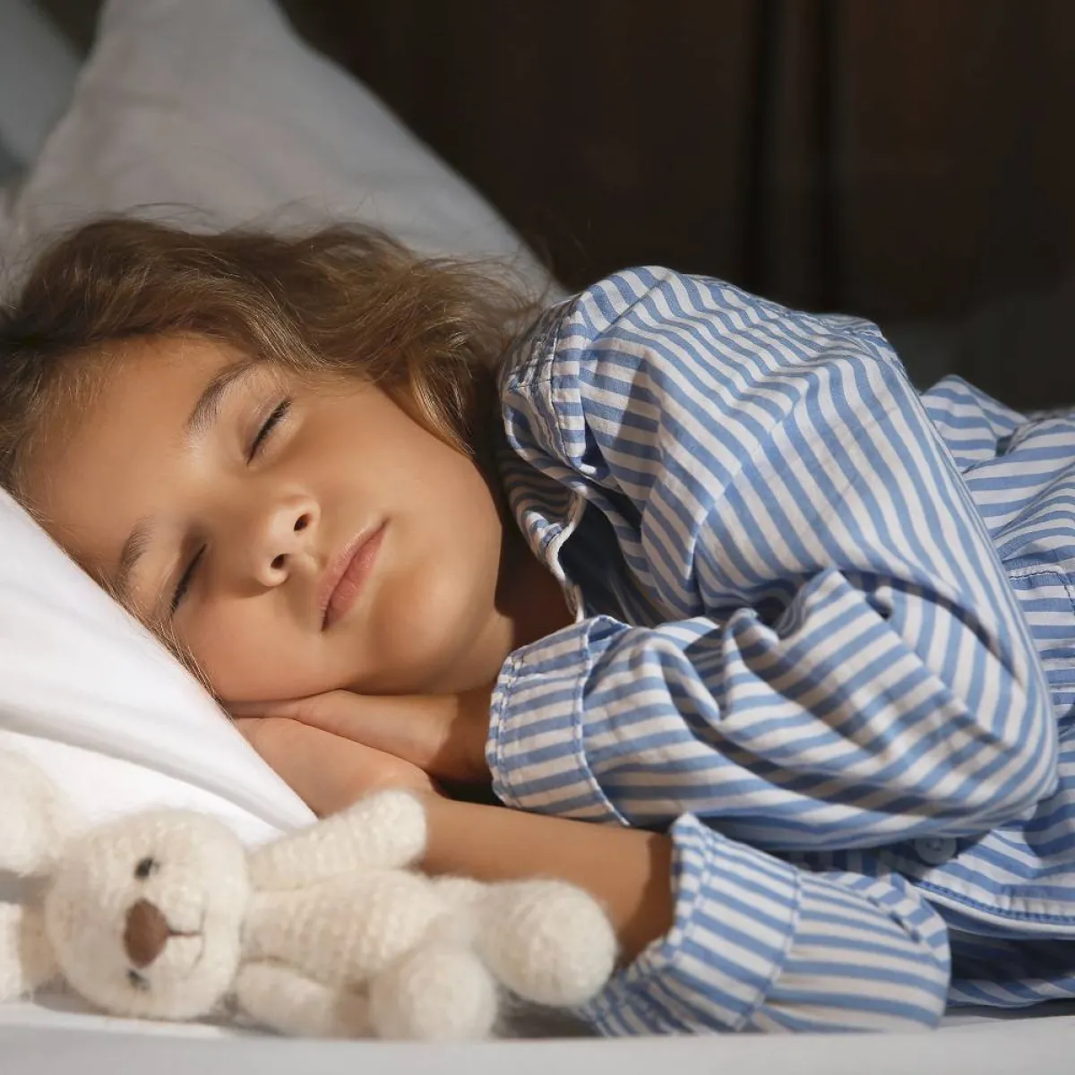 صورة لطفلة نائمة