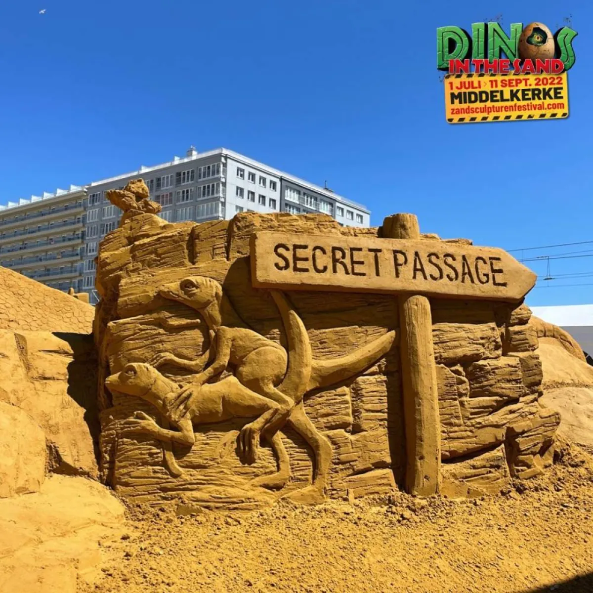 مهرجان النحت على الرمال في بلجيكا