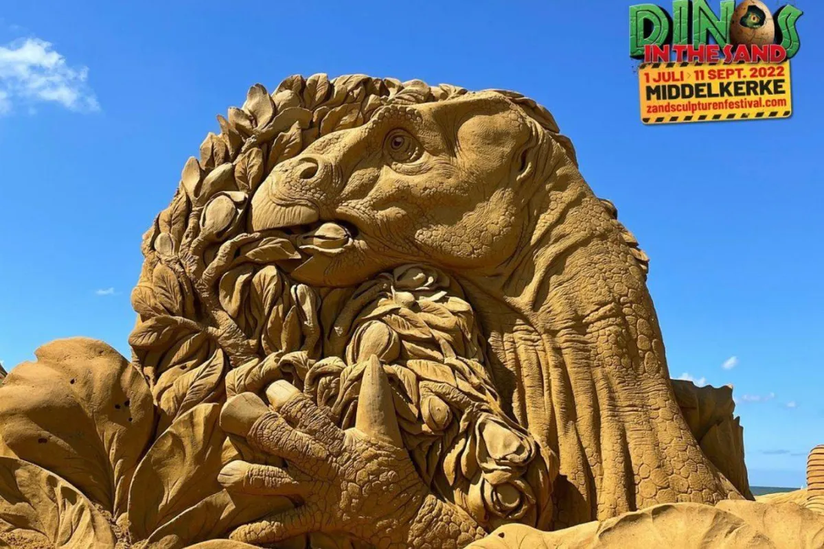 مهرجان النحت على الرمال في بلجيكا