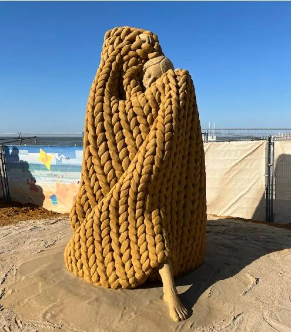 مهرجان النحت على الرمال في بلجيكا