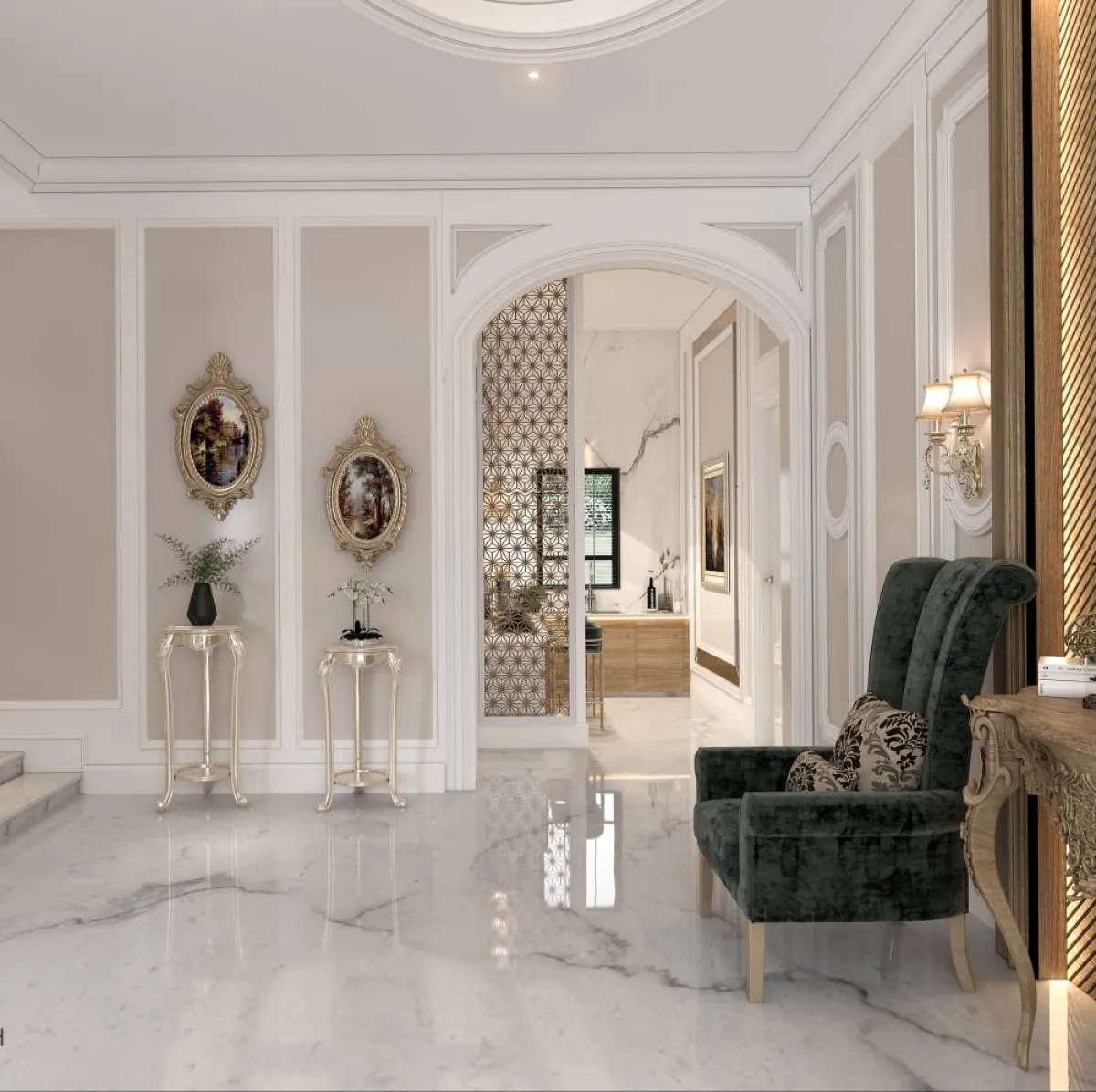 الرخام مرغوب في أعمال الديكور