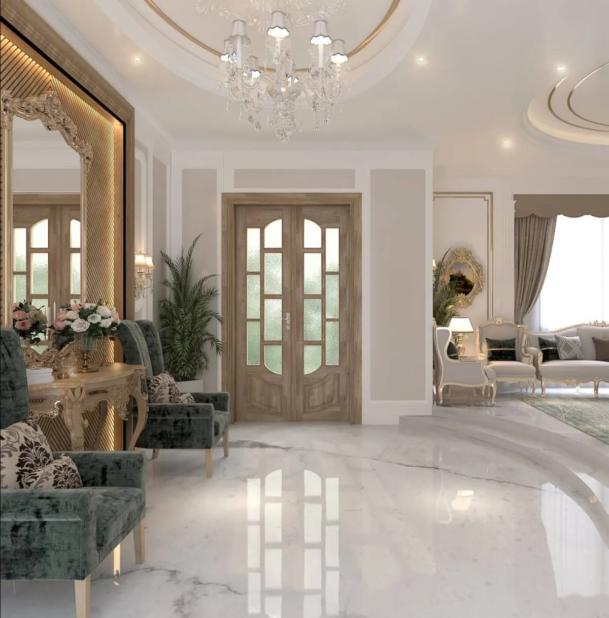 جانب من ديكورات منزل إماراتي