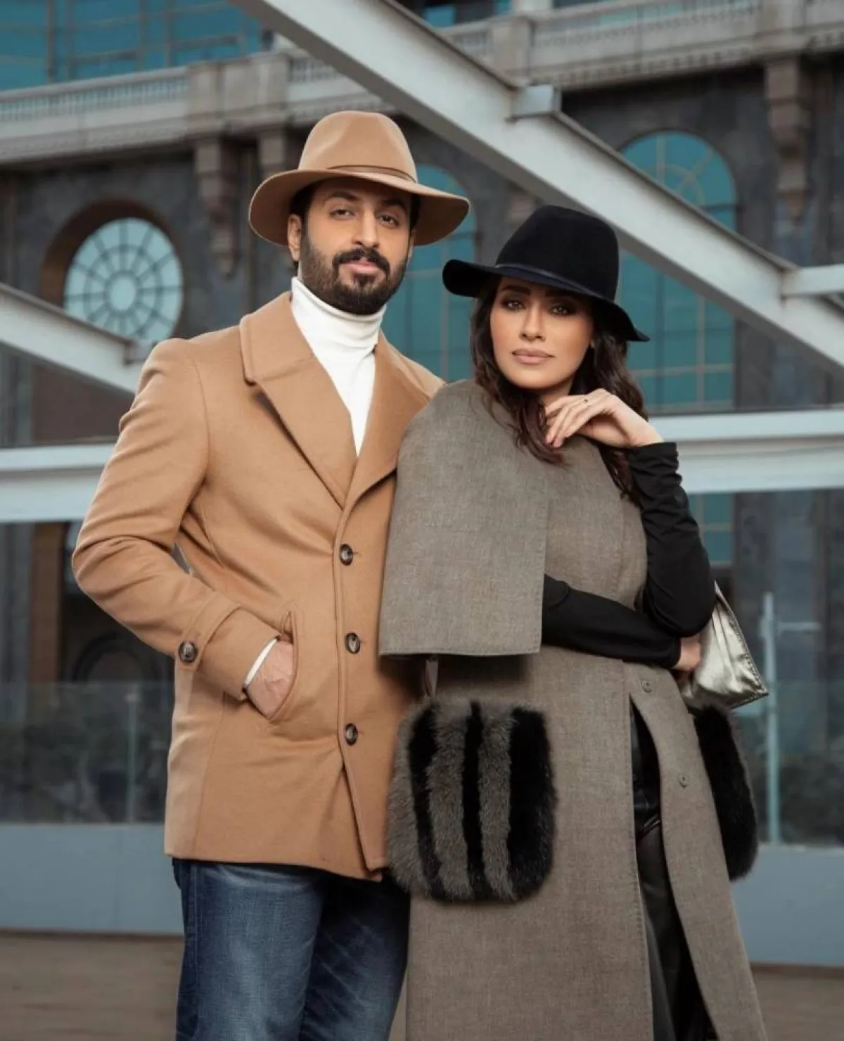 إلهام علي وزوجها خالد صقر  - الصورة من حسابها على الانستجرام