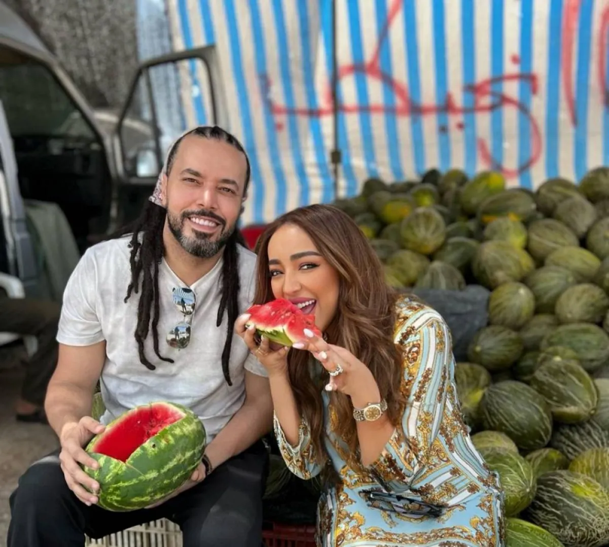 الصور الأولى للجريني وزوجته من شهر العسل - الصورة من حسابه على إنستغرام