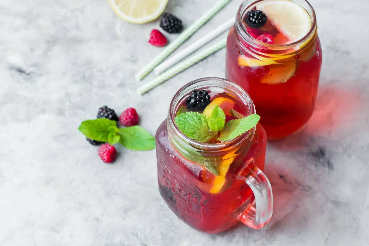 صورة لعصير التوت