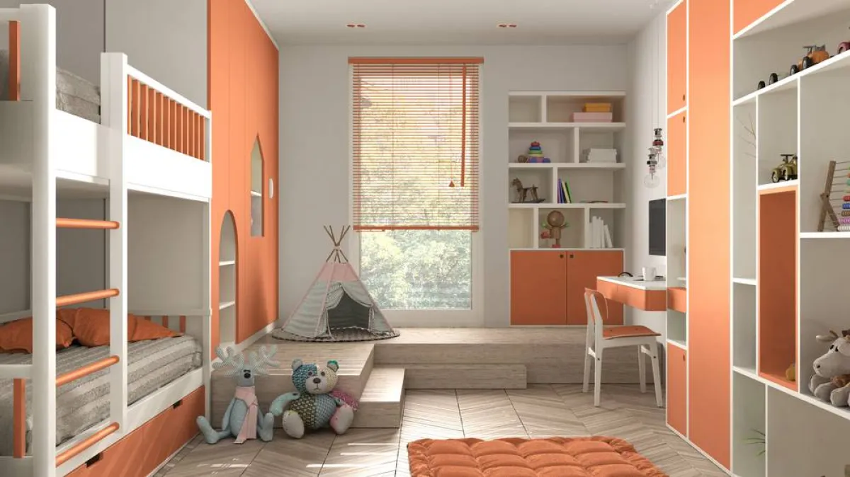 مكتبة تشغل جزءًا من كبيرًا من الجدار 