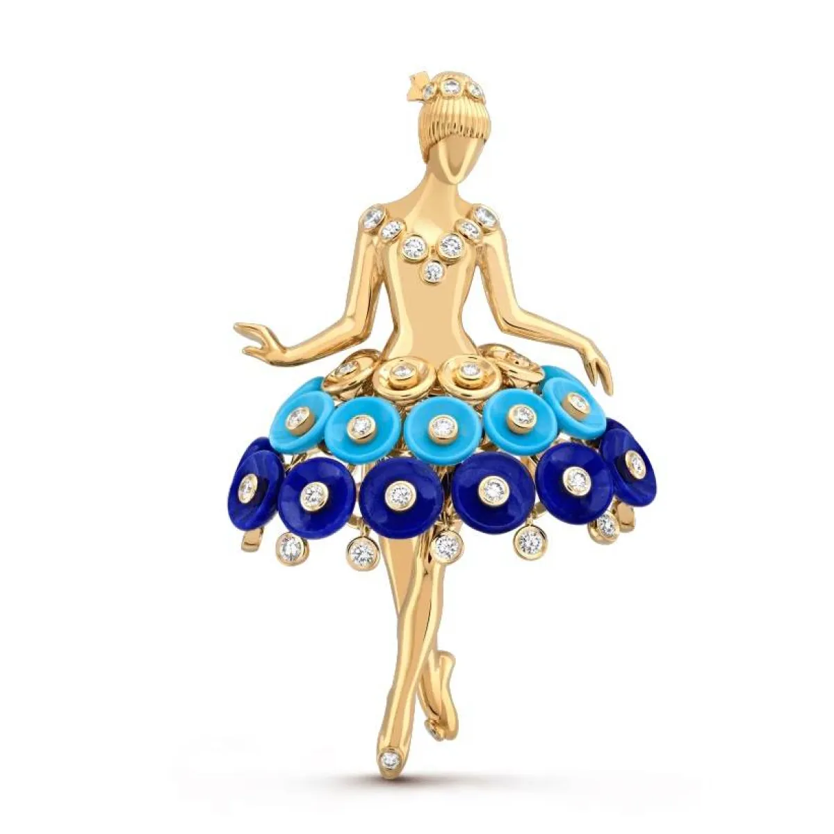 بروش Bouton d'or ballerina من فان كليف أند أربلز Van Cleef & Arpels