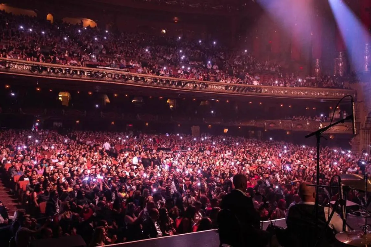 جماهير حفل كاظم الساهر - صورة من حسابه على انستغرام