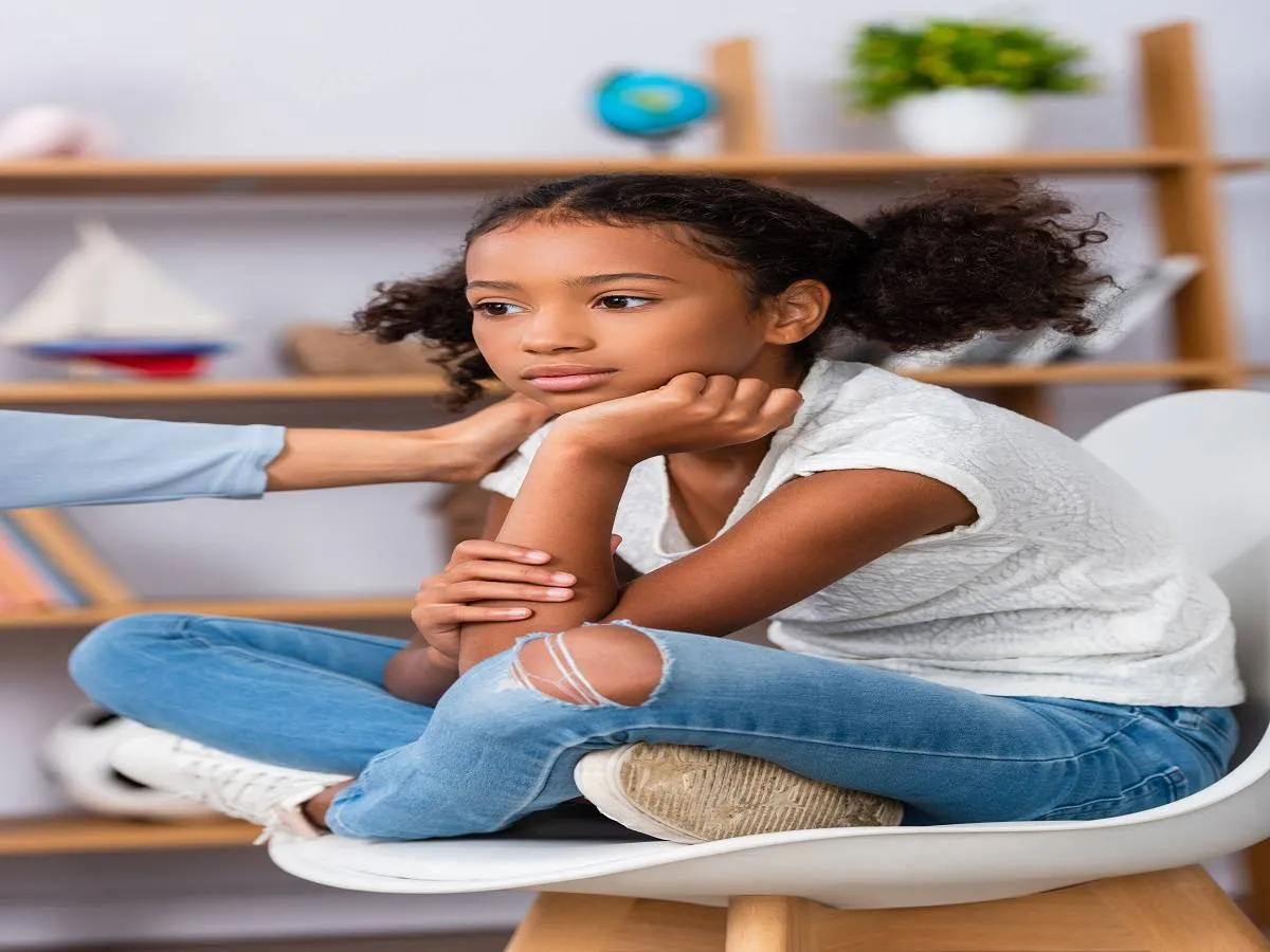 صورة لطفلة مصابة بالاكتئاب