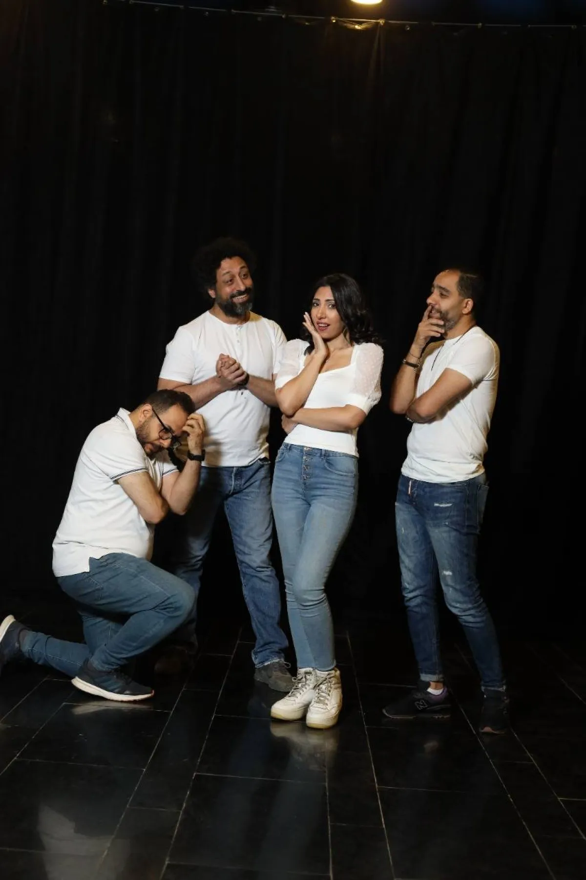 العرض المسرحي هلاوس - الصورة من المسؤول الإعلامي للمسرحية