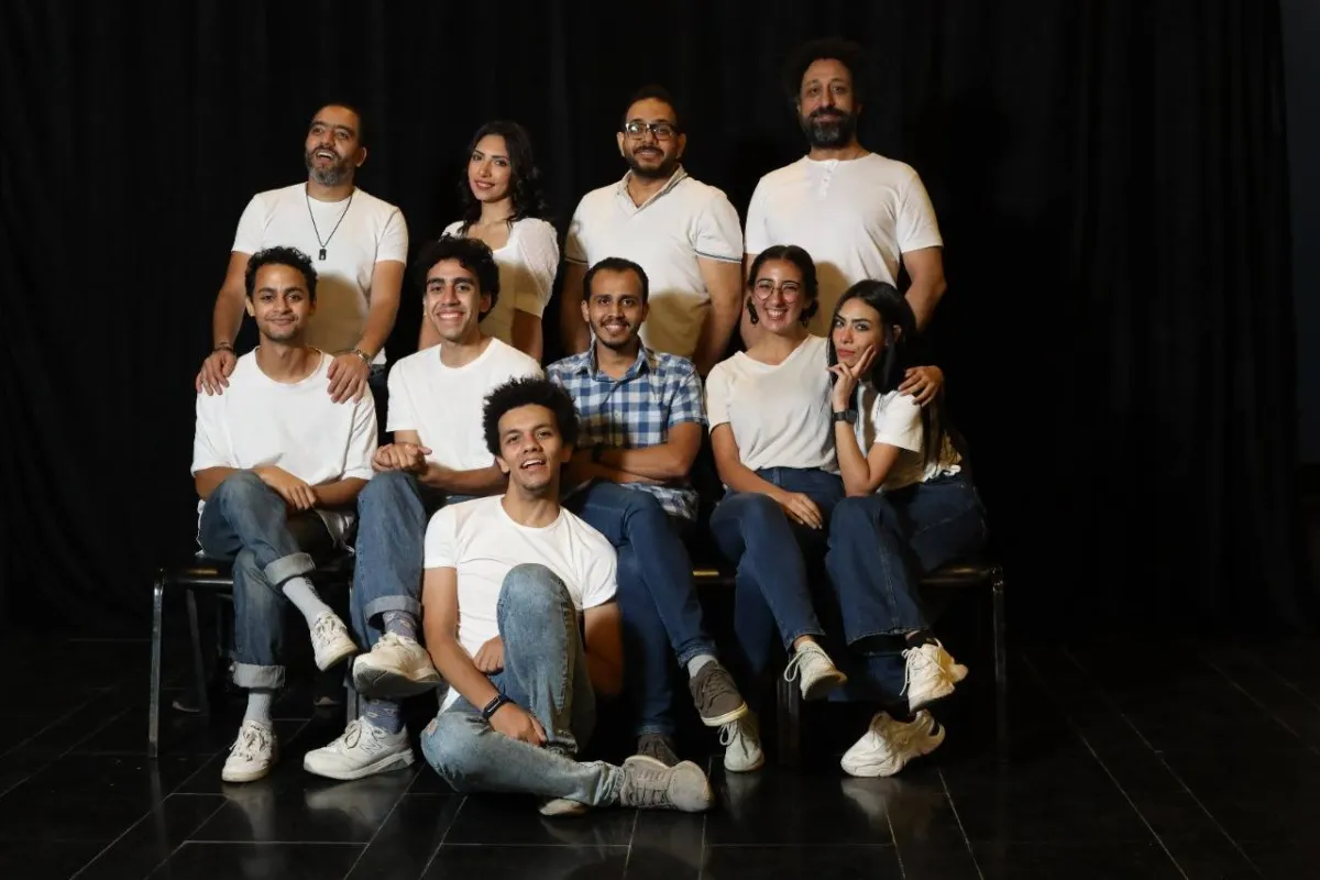 أبطال العرض المسرحي هلاوس - الصورة من المسؤول الإعلامي للعرض