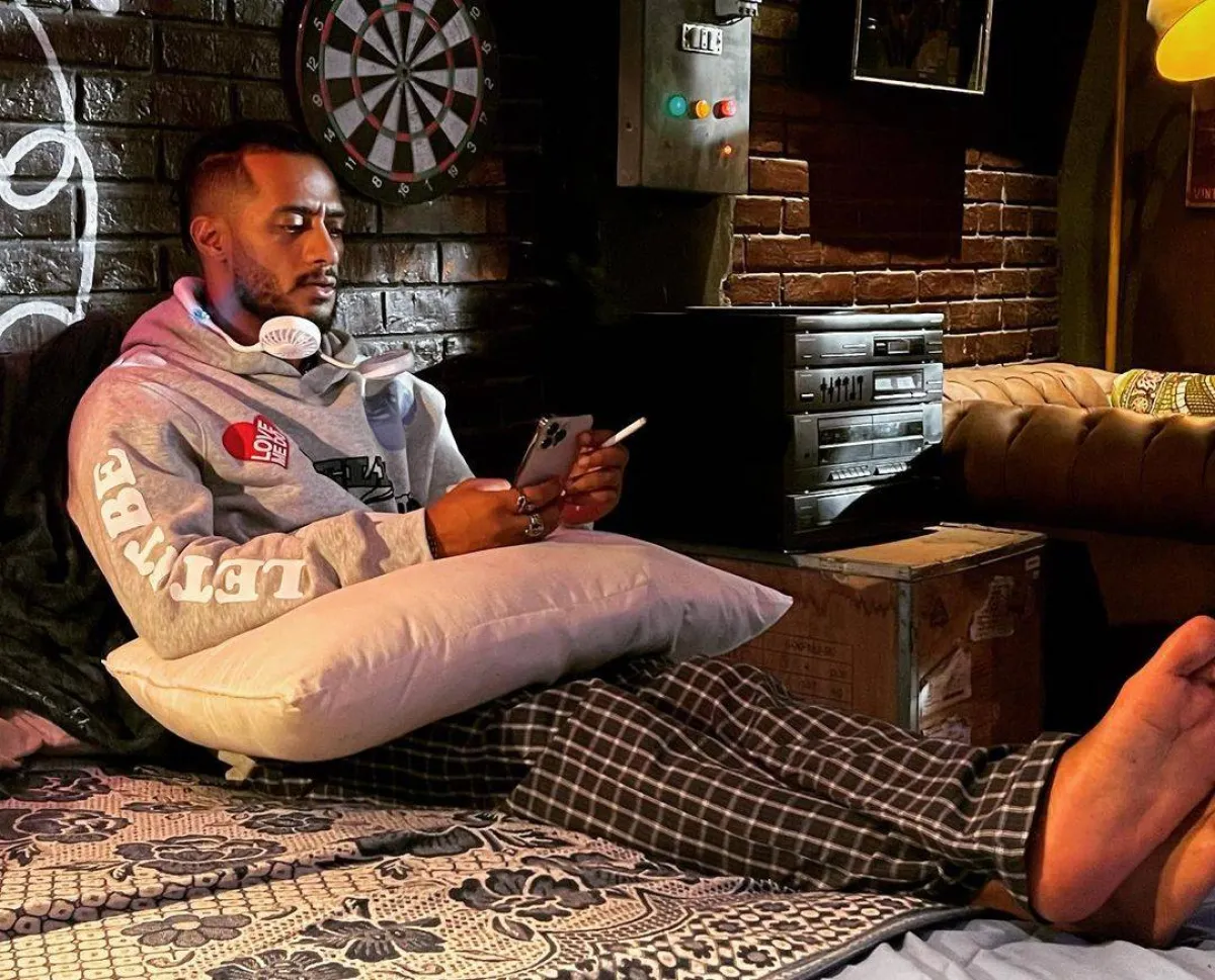 محمد رمضان من كواليس فيلم ع الزيرو - صورة من صفحته الرسمية على انستغرام 