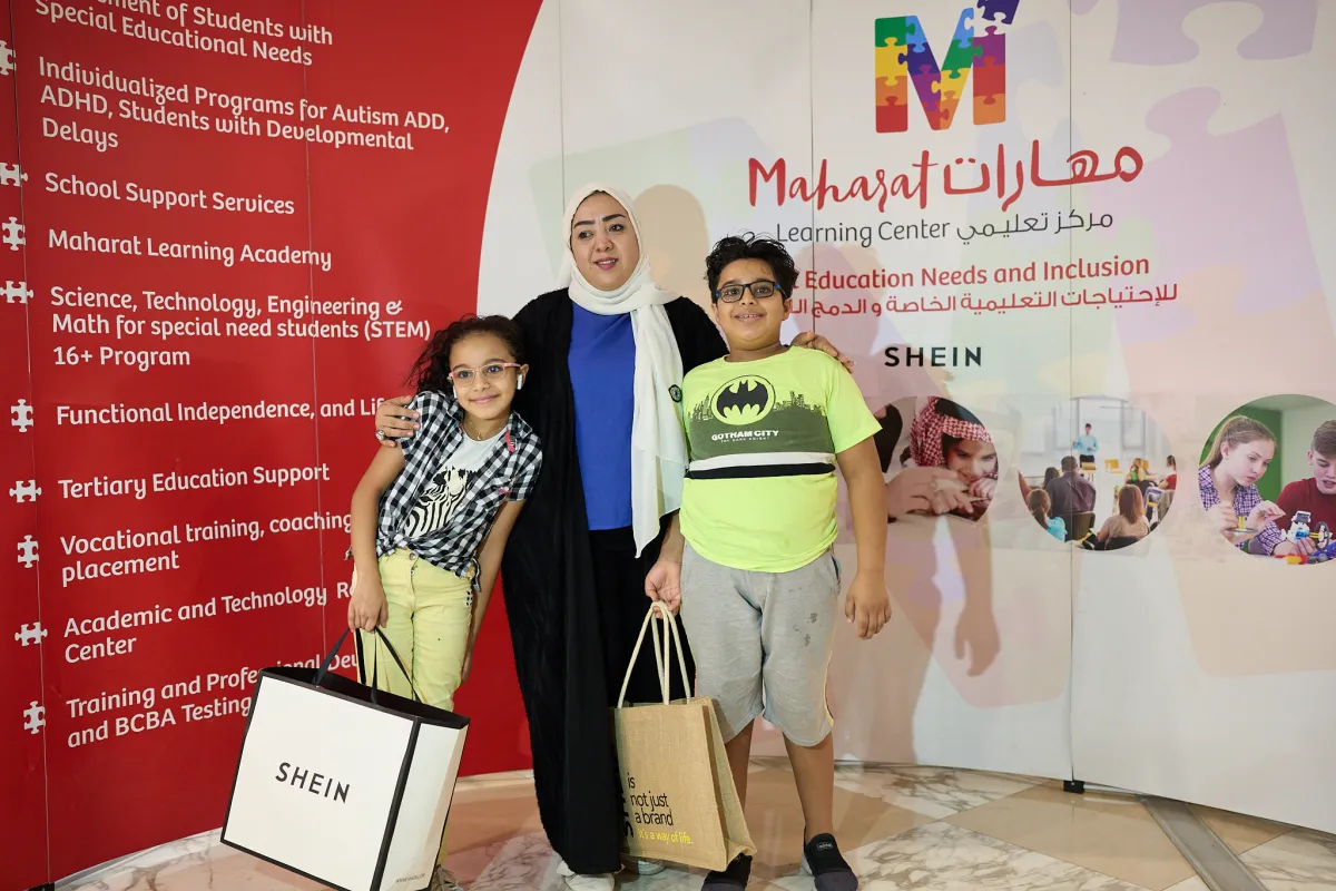 جلسات لدعم أولياء أمور الأطفال المصابين بالتوحد بالشراكة مع مركز مهارات التعليمي بتنظيم من SHEIN