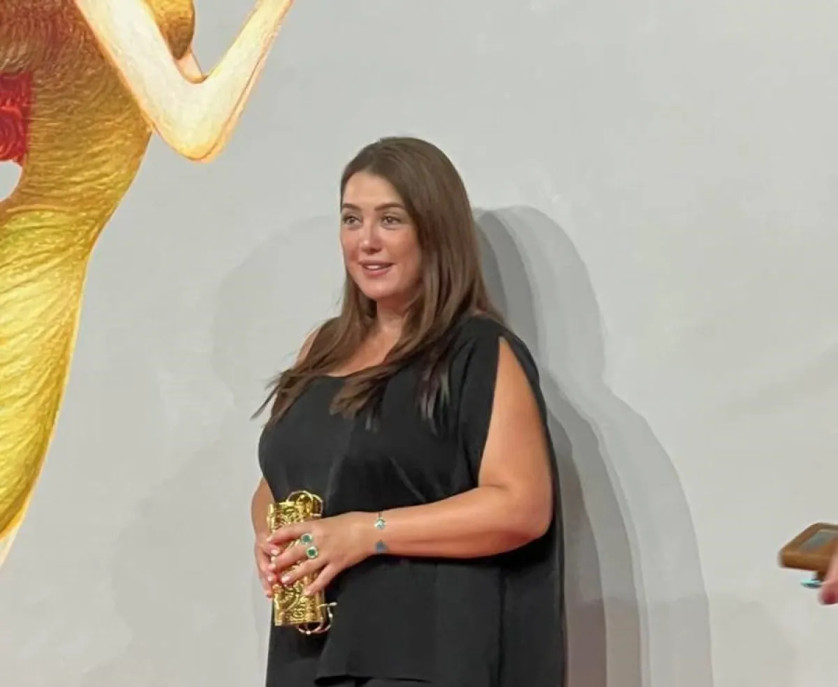 كندة علوش من العرض الخاص لفيلم نزوح