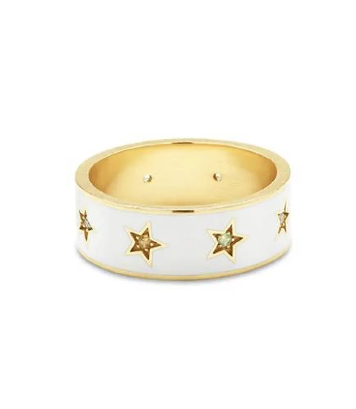 خاتم نجمي من السافير مع الاناميل من Andrea Fohrman