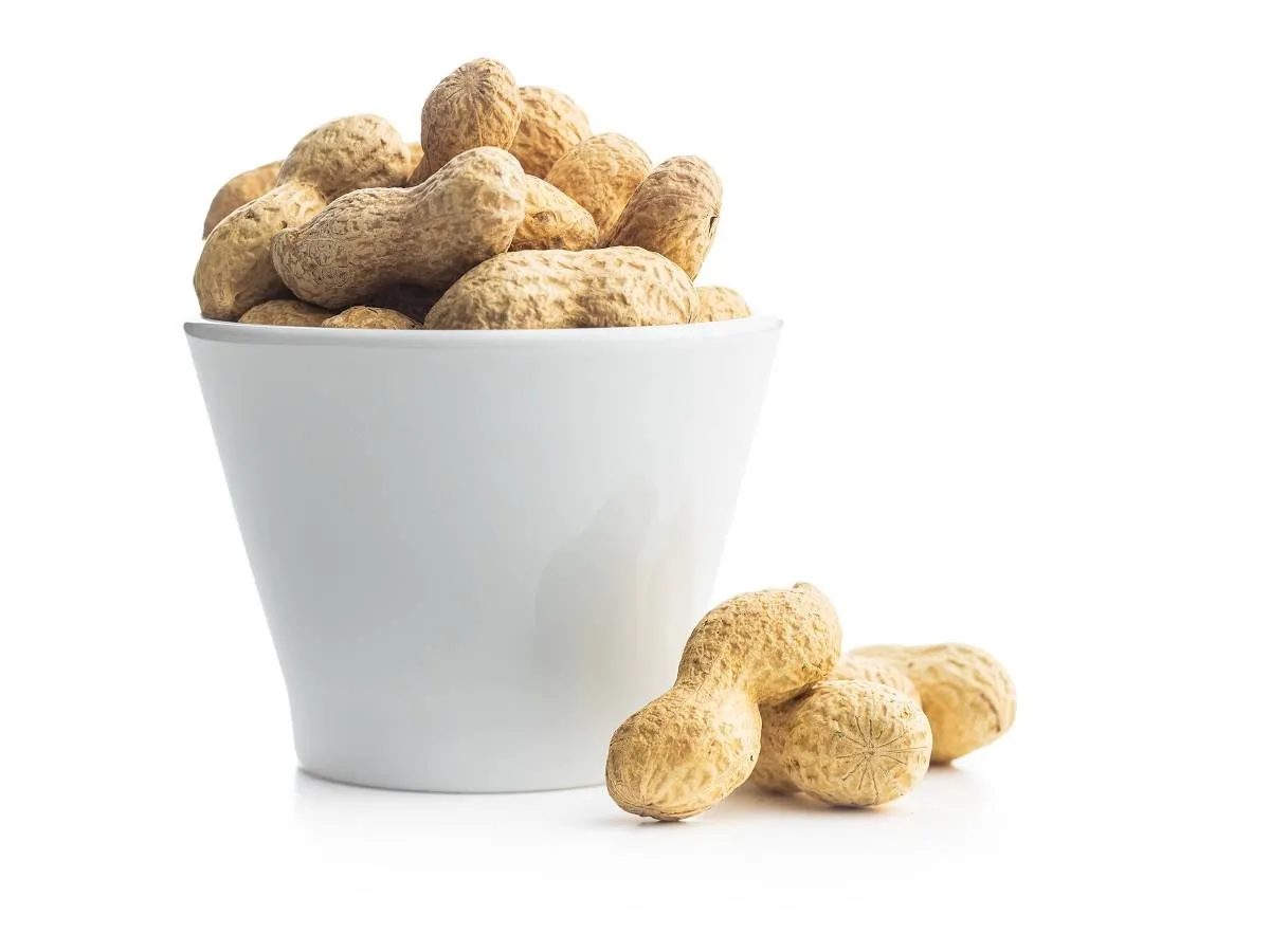 صورة لطبق يحتوي على الفول السوداني