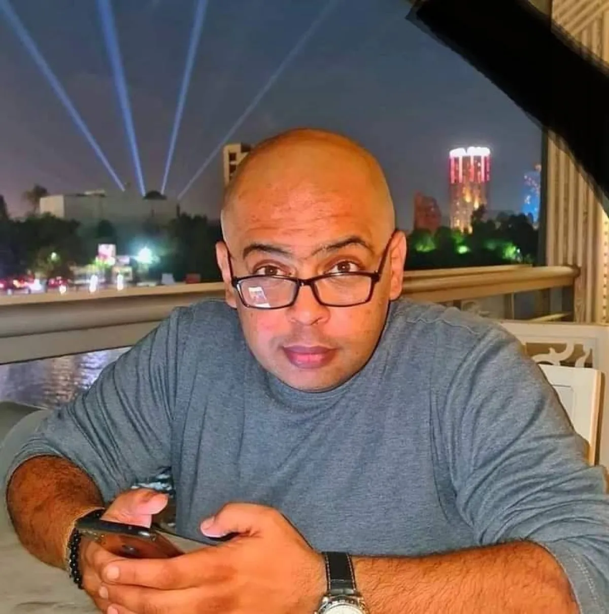 أمين العسال - الصورة من حساب الفنان محمد علي رزق عبر حسابه على فيسبوك