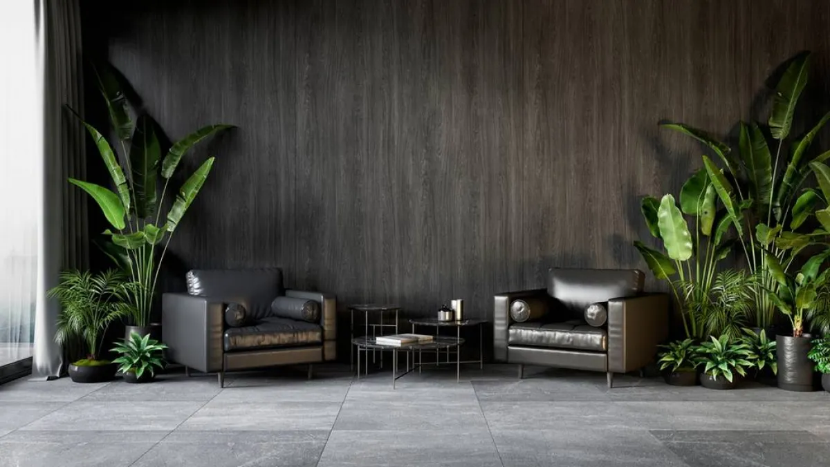 نموذج عن السيراميك داكن اللون، على الأرضية