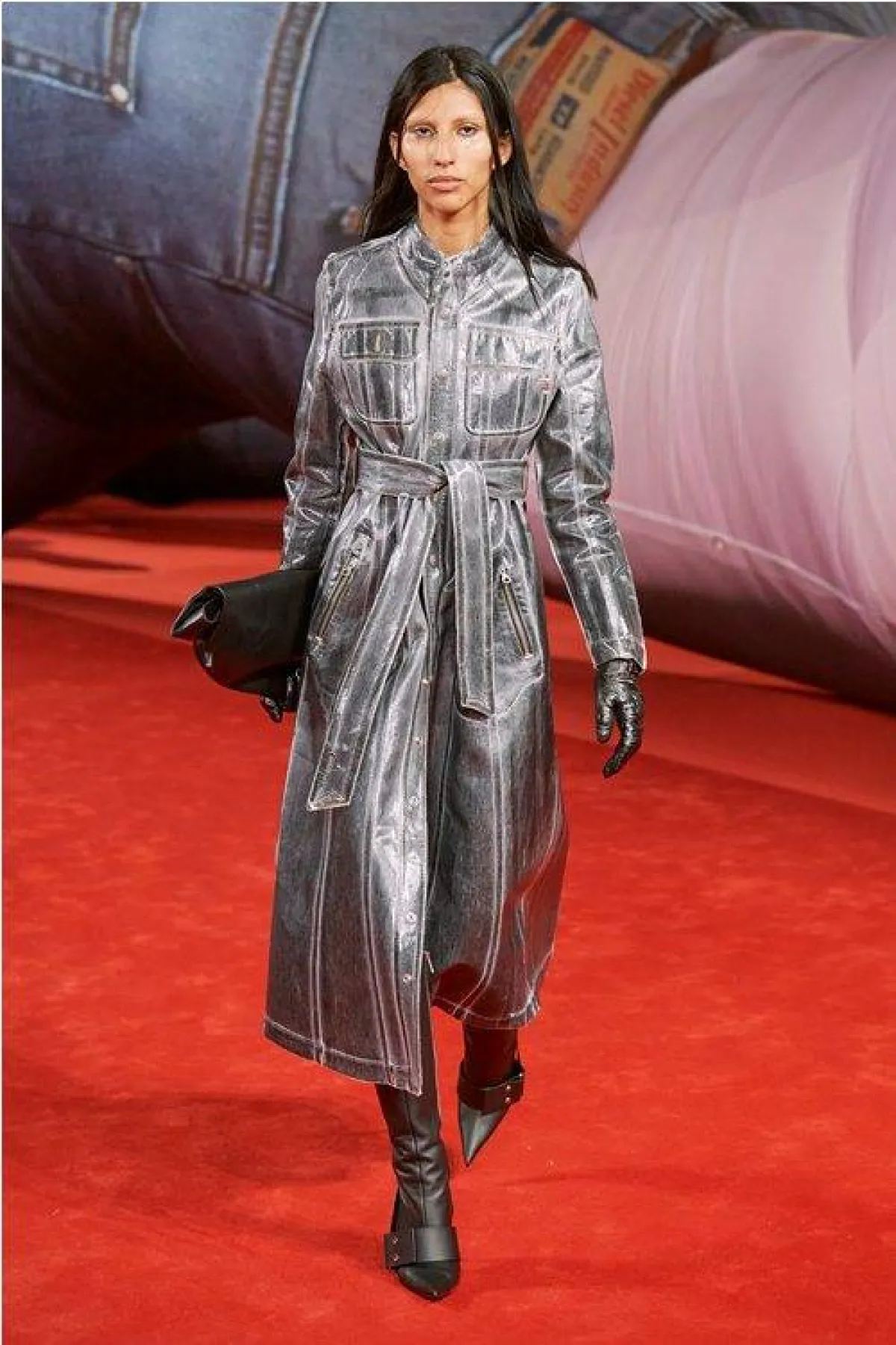 معطف جلد لخريف 2022، من ديزل Diesel