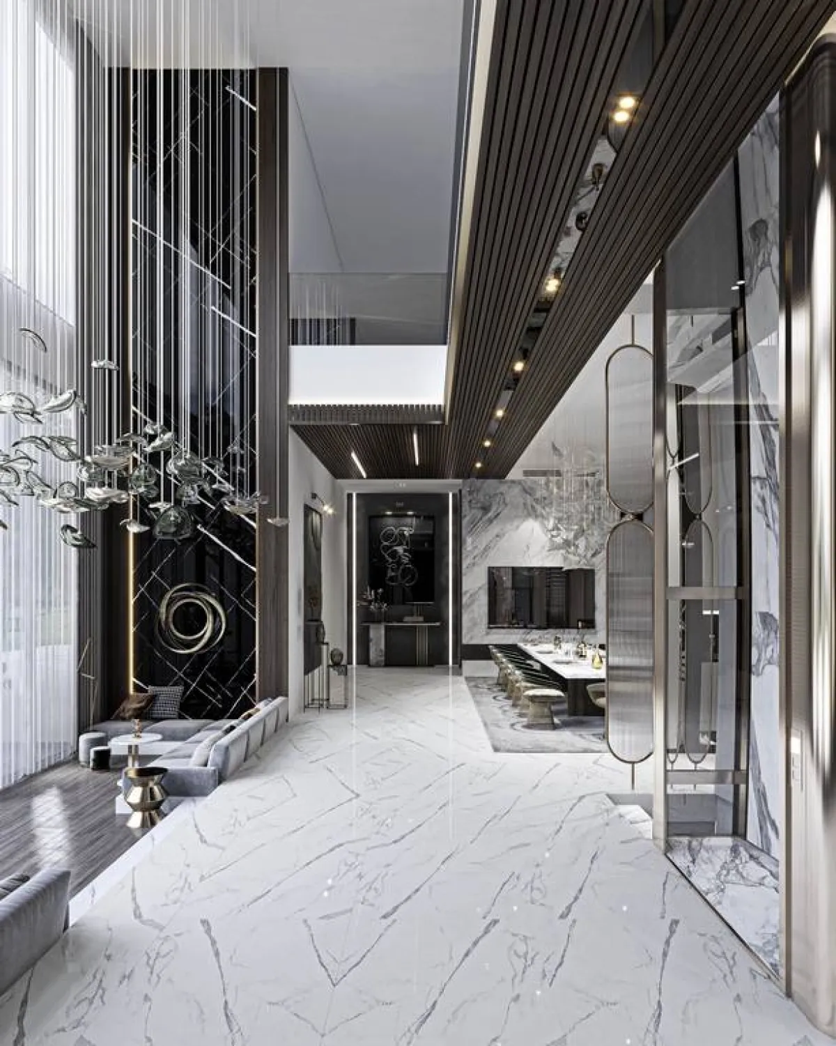 اختيار الرخام لتصميم المصعد يتطلّب الانتباه إلى بعض التفاصيل 