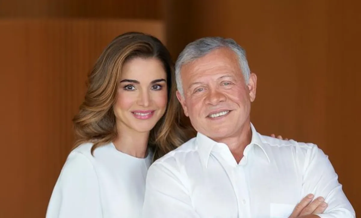 الملكة رانيا والملك عبدالله - الصورة من حساب الملكة على إنستغرام