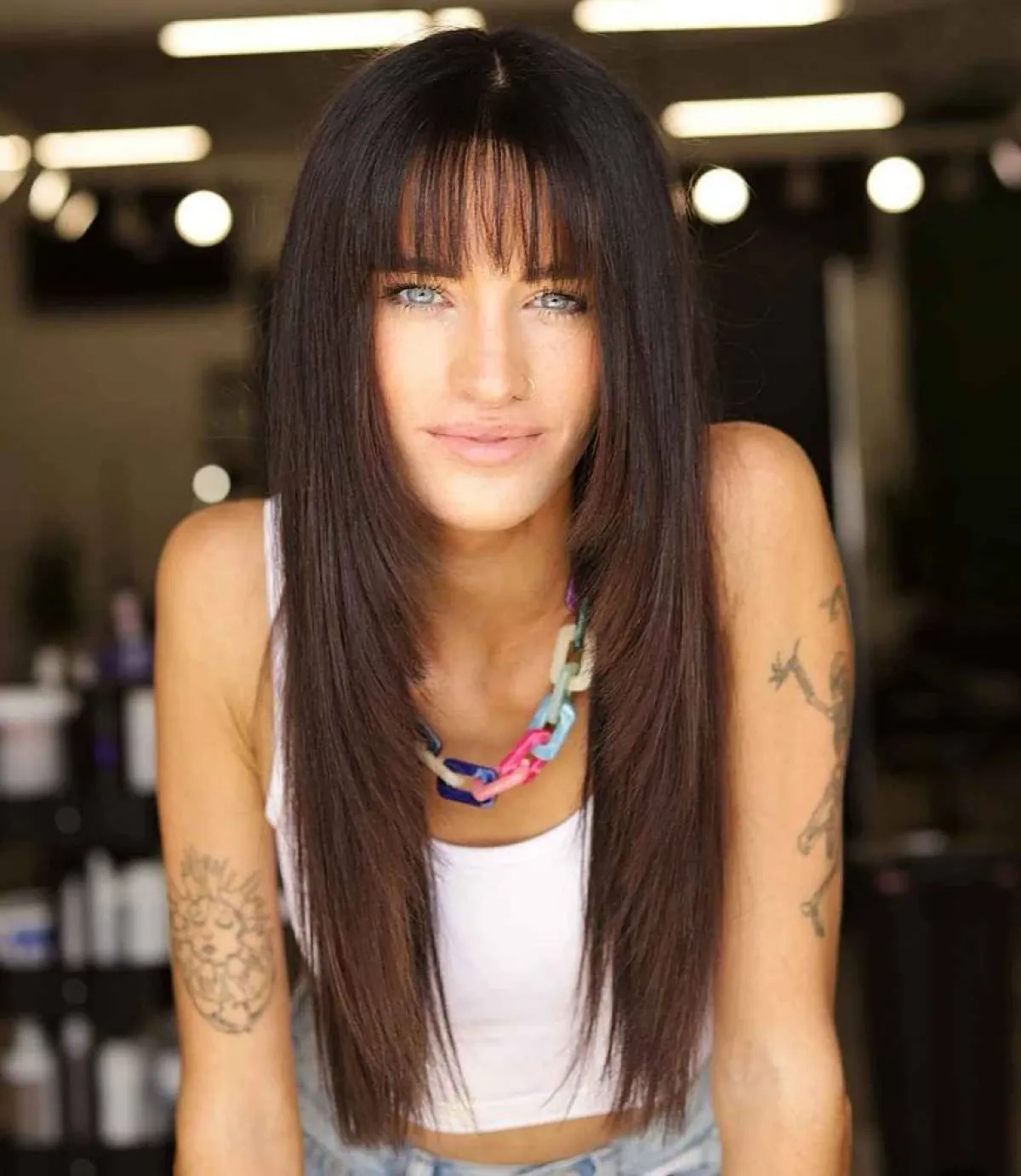 أفكار قصات شعر ستريت طويل