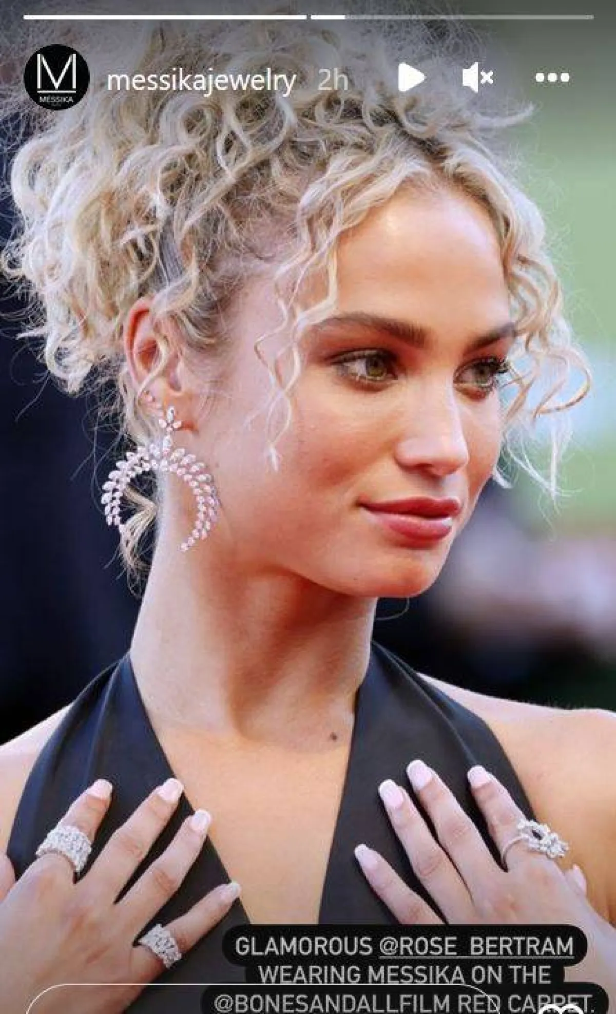 صورة ملتقطة من قصص صفحة مجوهرات ميسيكا على انستغرام