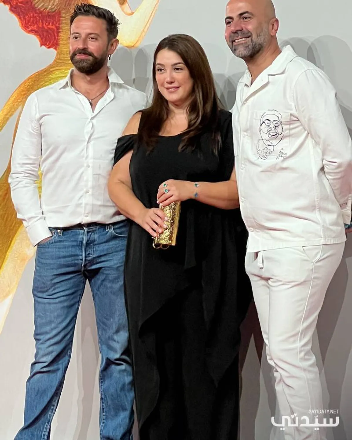 كندة علوش وفريق عمل فيلم نزوح من العرض الخاص