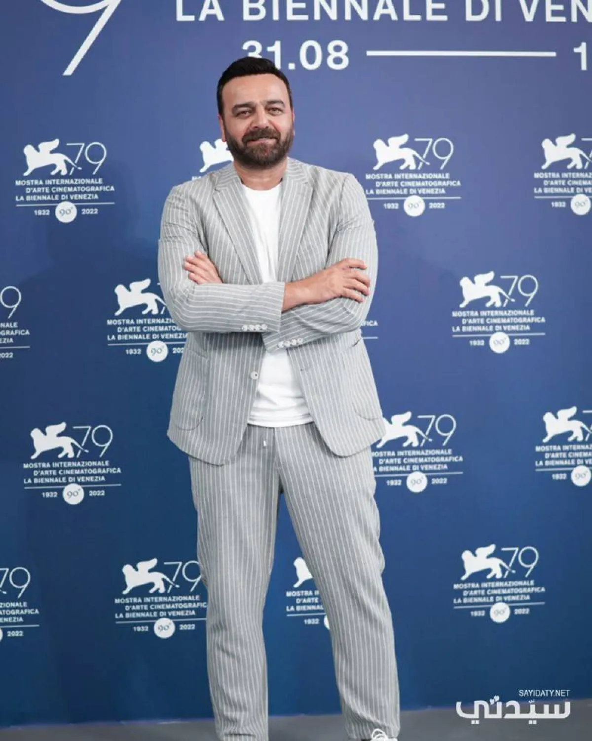 سامر المصري من العرض الخاص لفيلم نزوح بمهرجان فينيسيا السينمائي الدولي