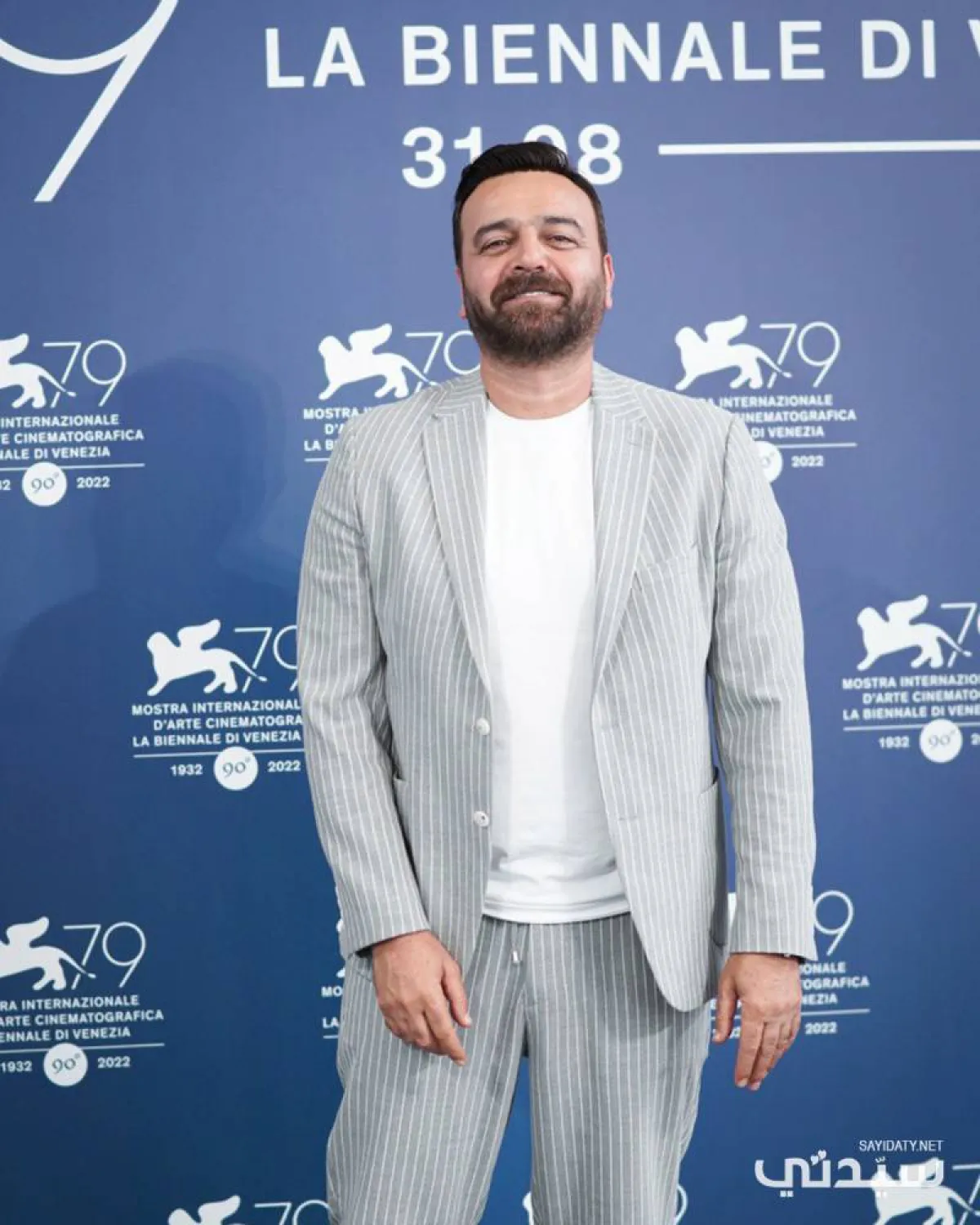 سامر المصري من العرض الخاص لفيلم نزوح بمهرجان فينيسيا السينمائي الدولي