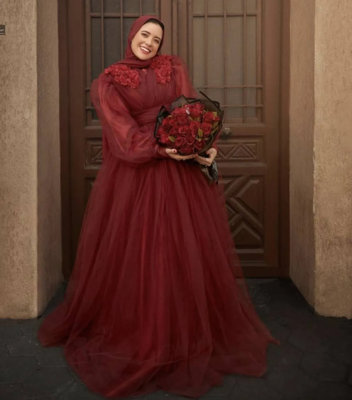 جهاد المحلاوي بفستان من التُل