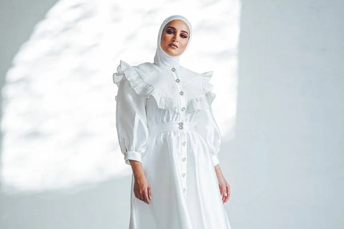 موديلات فساتين بأكمام منفوخة للمحجبات