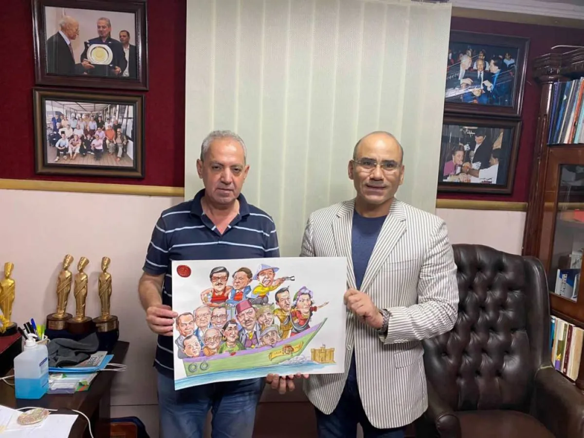 عمرو فهمي ومدير المهرجان الأمير أباظة - الصورة من حساب الأخير على الفيس بوك