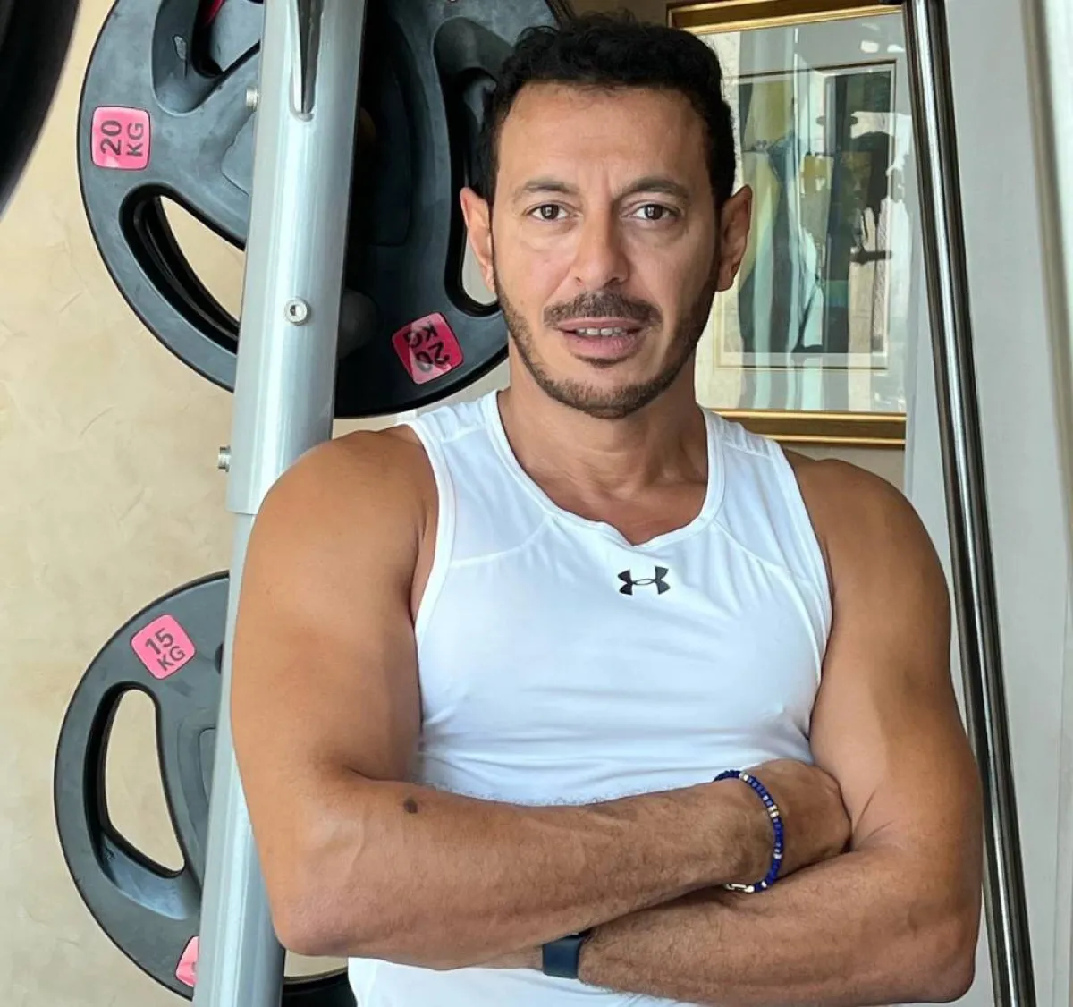 مصطفى شعبان في أحدث ظهور له - الصورة من حسابه على تويتر