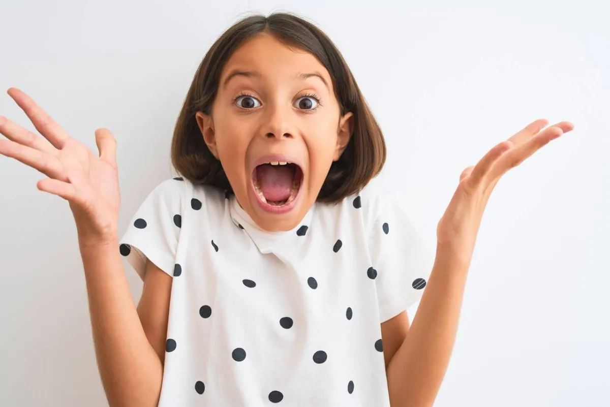 صورة لطفلة تصرخ