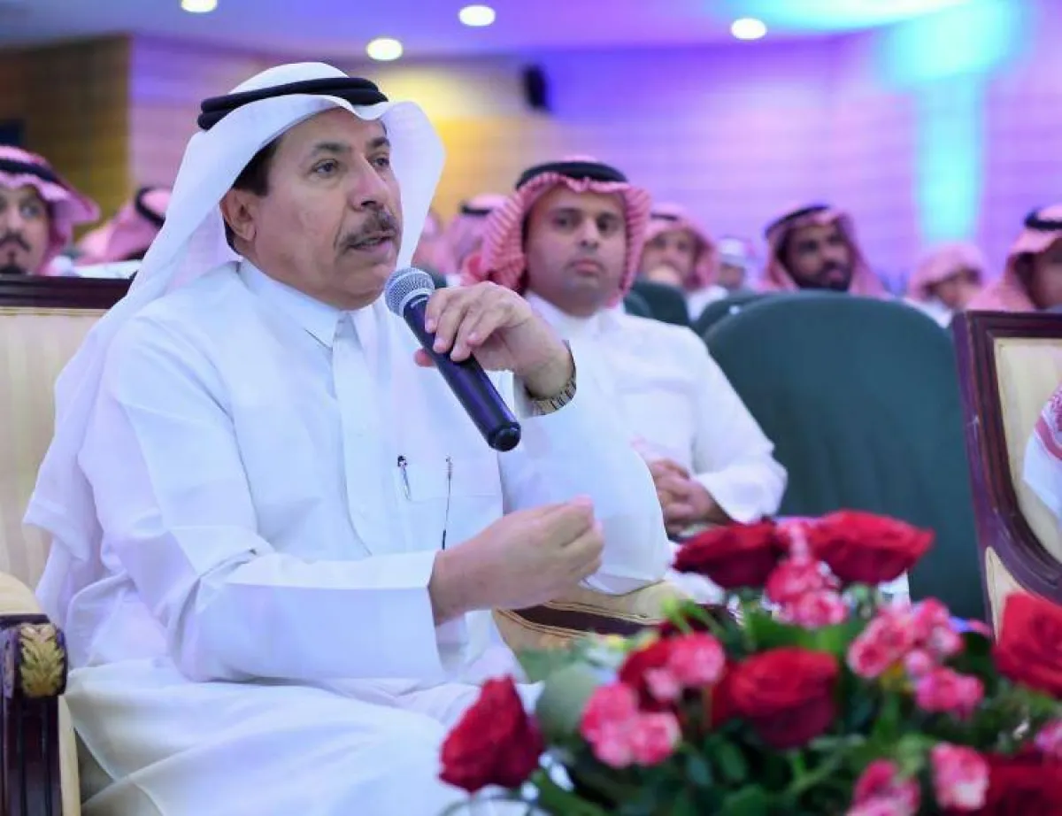 رعى رئيس جامعة جازان فعاليات الملتقى.الصورة من قسم العلاقات العامة