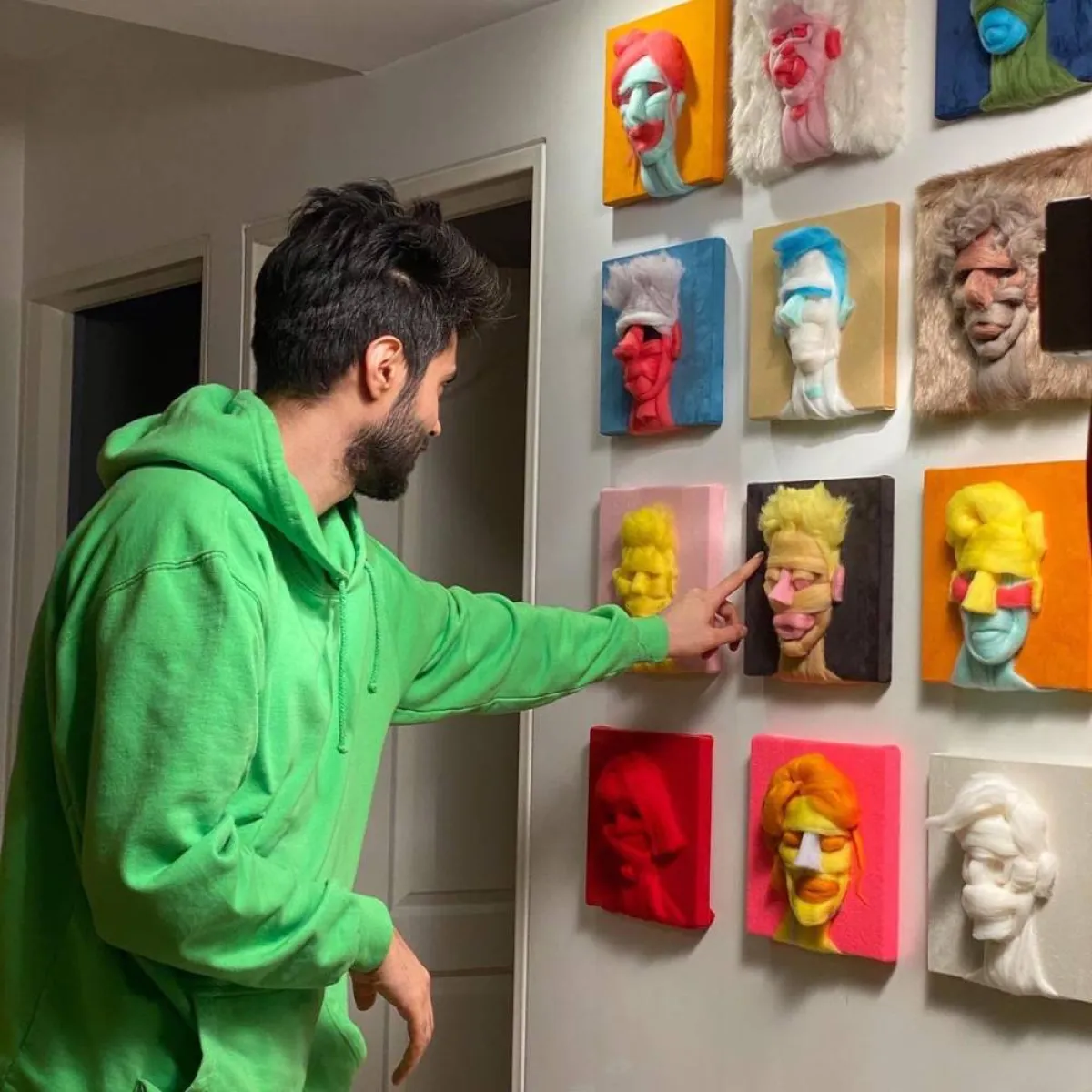 تماثيل من الصوف غير المنسوج 