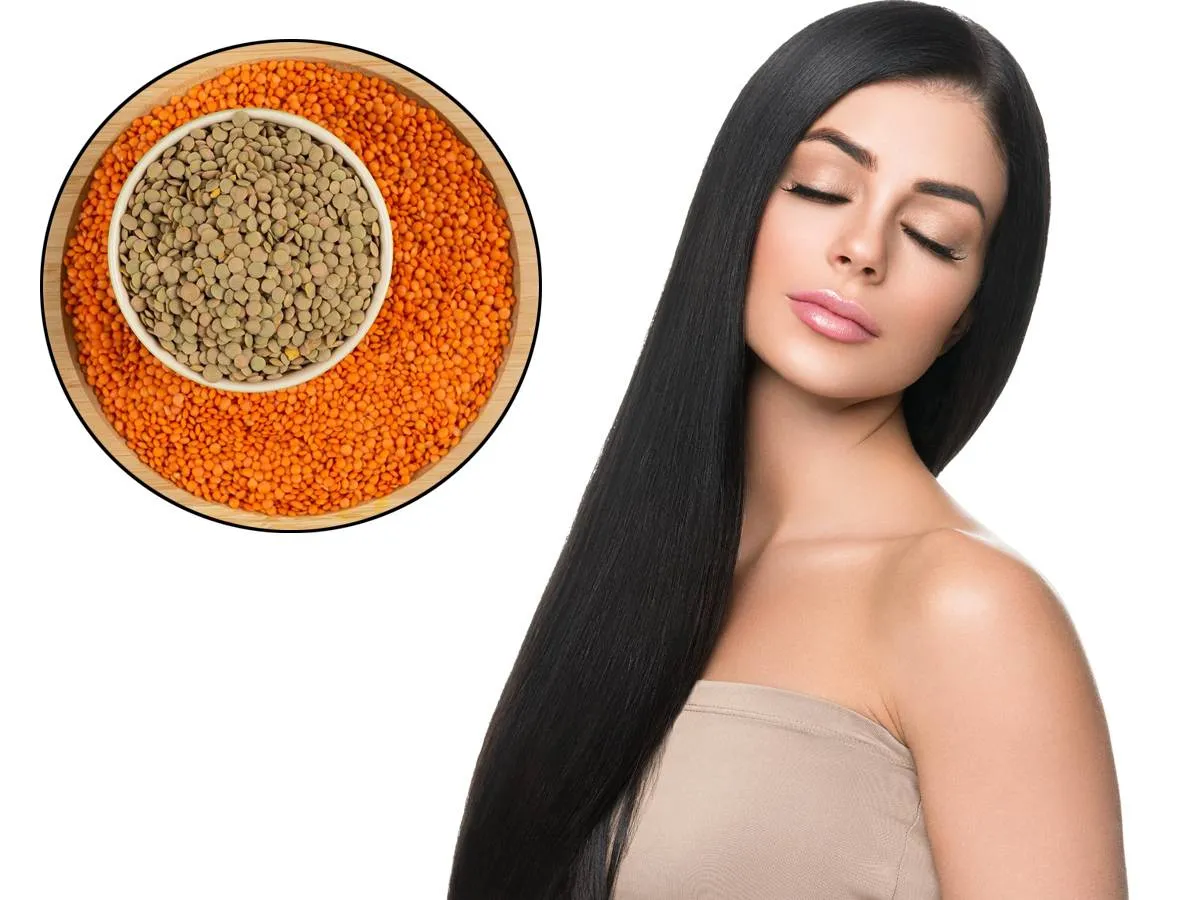 خلطات العدس لتطويل الشعر 