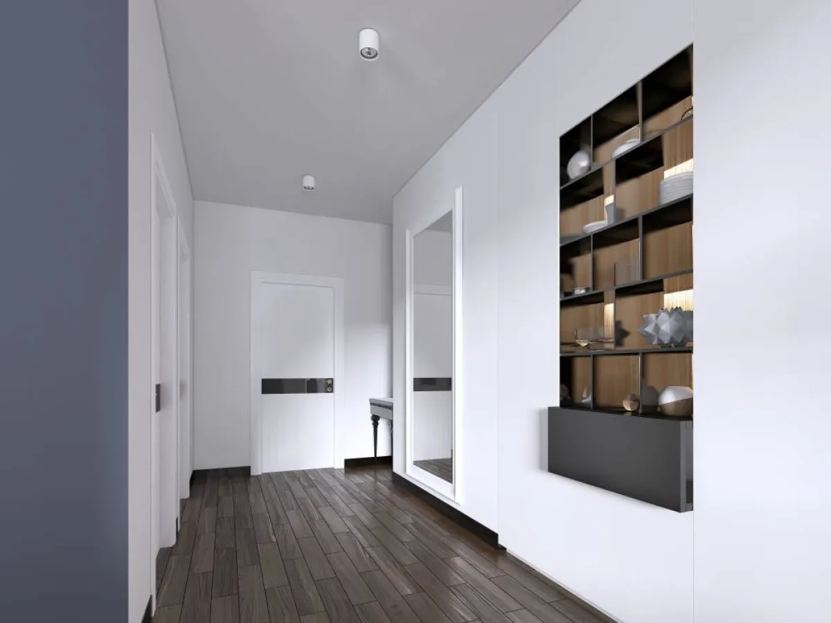 حامل للحائط في الممرّ المنزلي