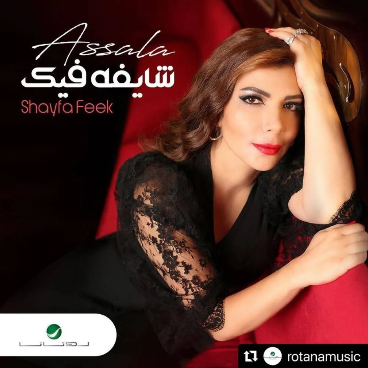 بوستر ألبوم شايفة فيك لأصالة - صورة من حسابها على انستغرام