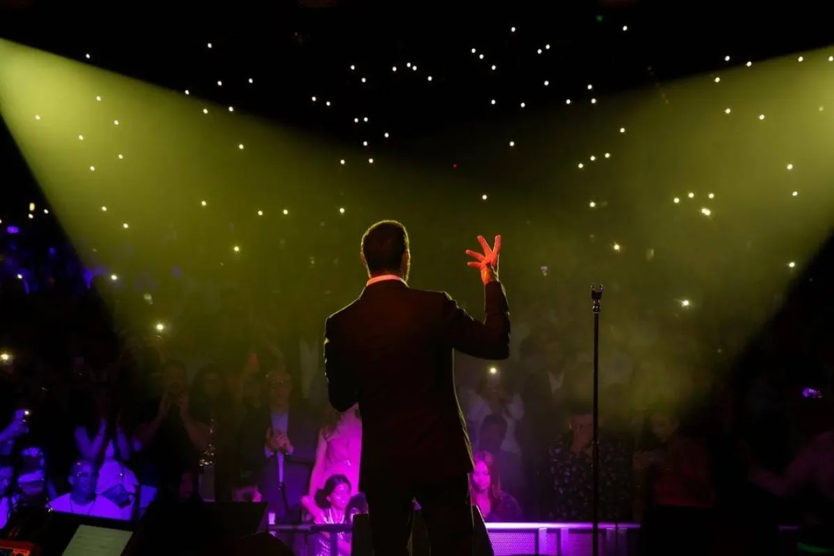 كاظم الساهر من حفل كاليفورنيا - الصورة من حسابه على انستغرام