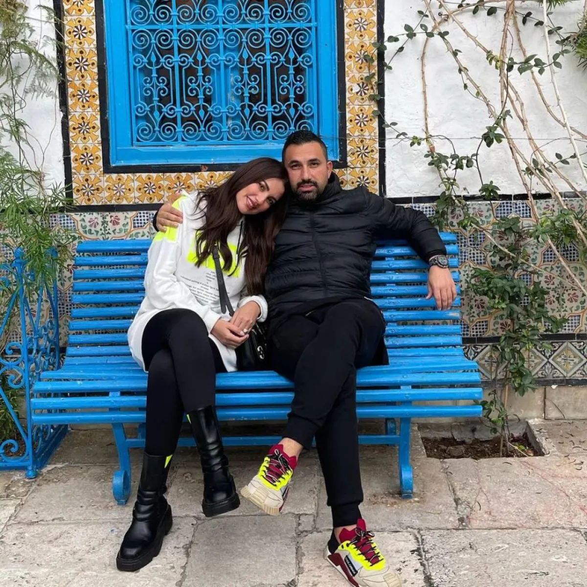 درة وزوجها -صورة من حساب هاني سعد على انستغرام