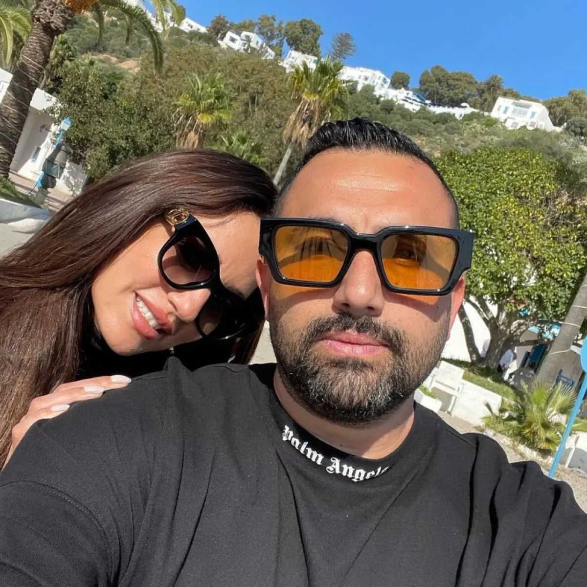 درة وزوجها -صورة من حساب هاني سعد على انستغرام