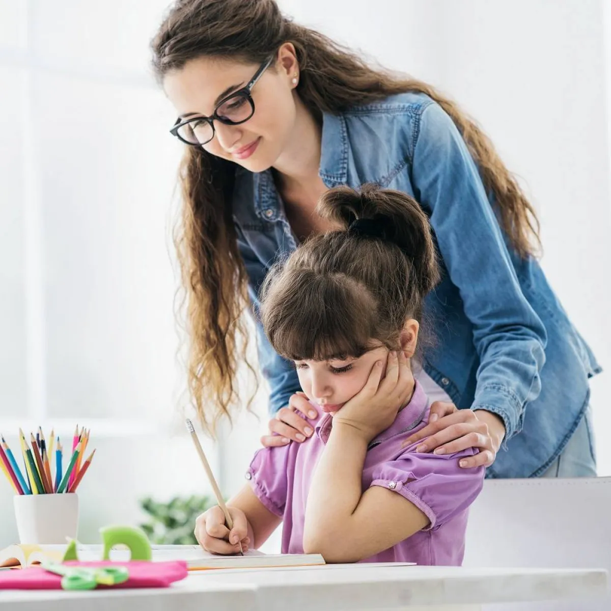 صورة لأم وطفلتها