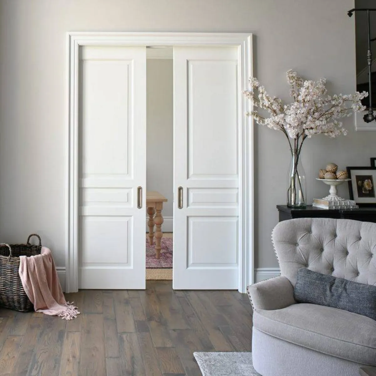 باب خشبي منزلق