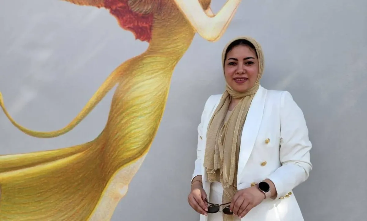 جيهان صبحي خليل- صورة من المركز الإعلامي لـ " جيهان صبحي خليل "