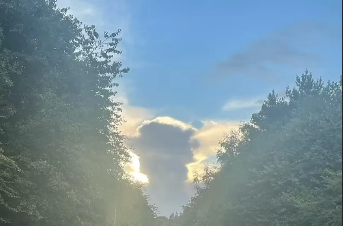 ظهور سحابة تشبه الملكة إليزابيث بعد ساعات قليلة من وفاتها - الصورة من صحيفة ديلي ميل