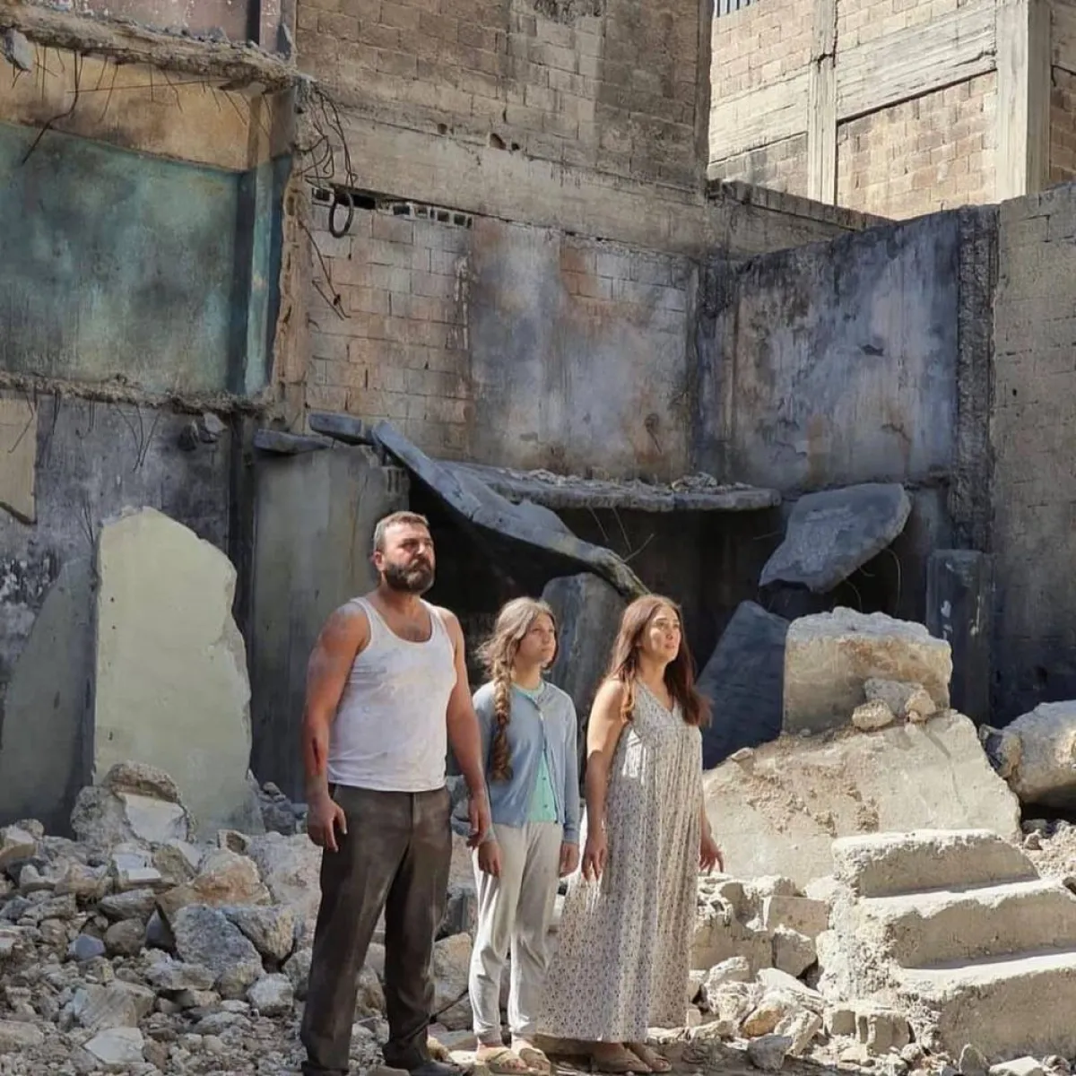 مشاهد من فيلم " نزوح" - صورة من صفحة الفنانة كندة علوش على انستغرام