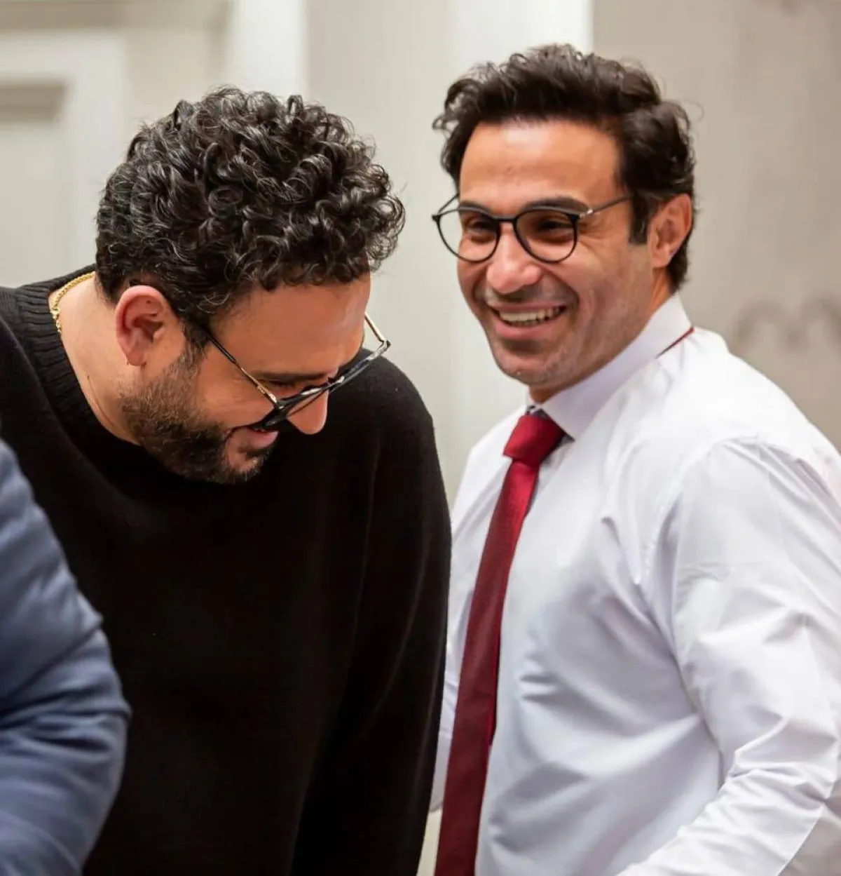 أحمد فهمي برفقة أكرم حسني - صورة من صفحة أحمد فهمي على " انستغرام"